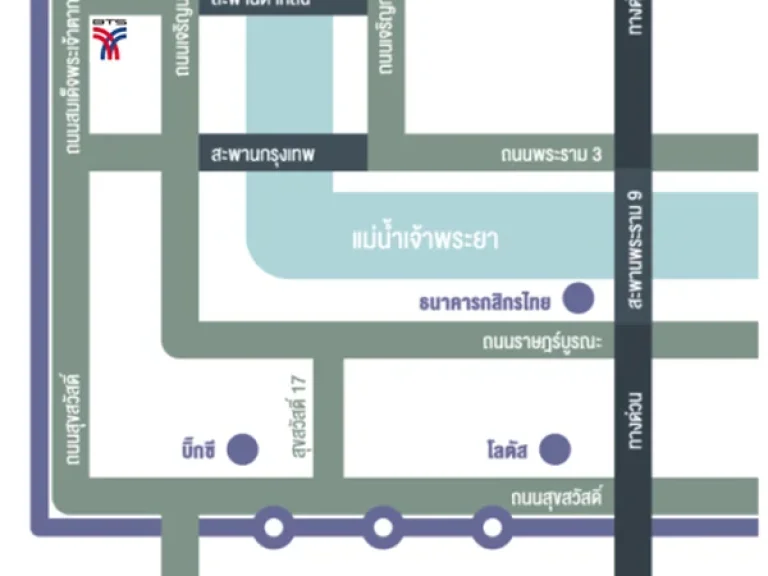 THE RIVER คอนโดสุดหรูติดริมฝั่งแม่น้ำพระเจ้ายา Corner Unit ห้องมุม 