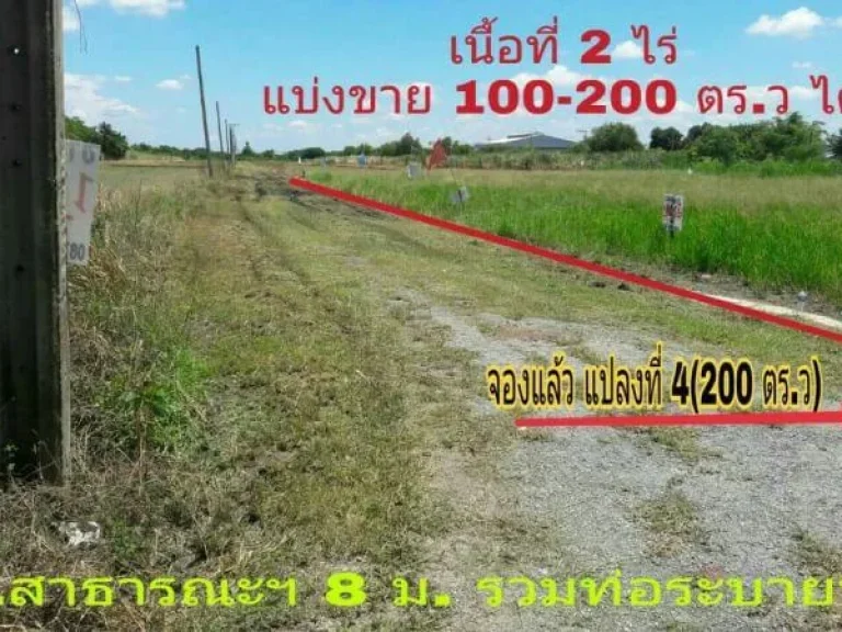 ที่ดิน 100ตรว 400000 บาท 