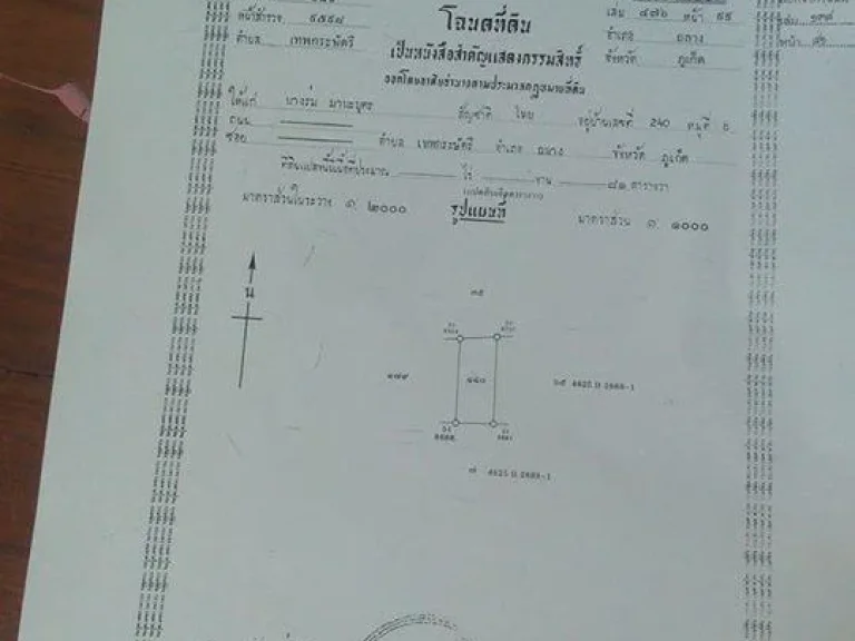 ขายดินพร้อมโฉนด