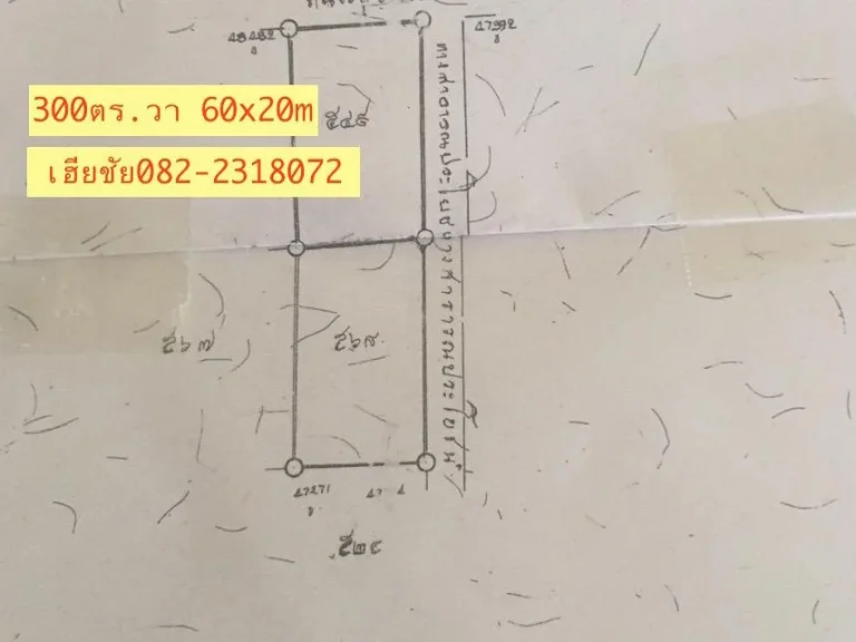 ขายที่ดินใกล้บิ๊กซีสามแยกปัก เนื้อที่ 300 ตรว สืบศิริ เมืองโคราช