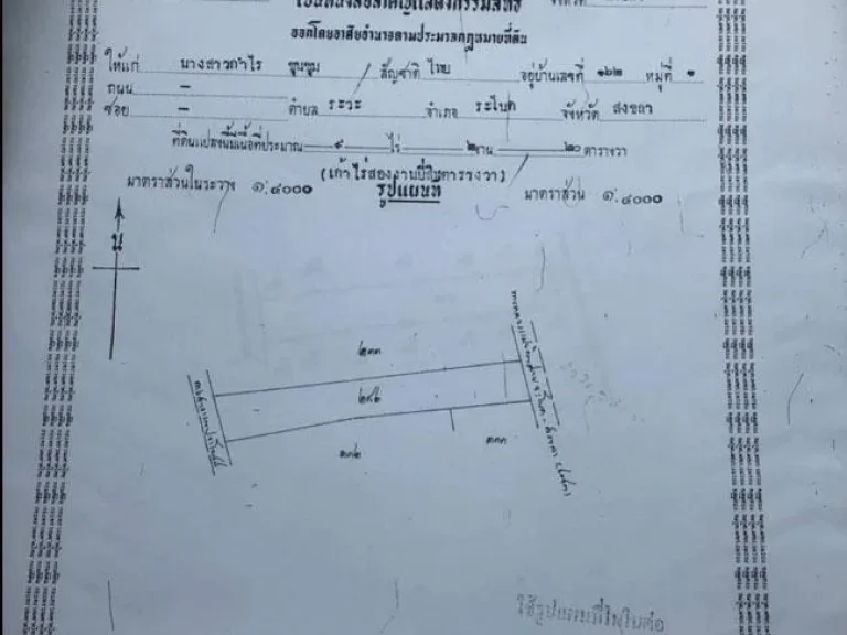 ขายที่ดิน ถมแล้ว ทั้งแปลงขนาด 9ไร่กว่าๆ สงขลา ราคาถูก