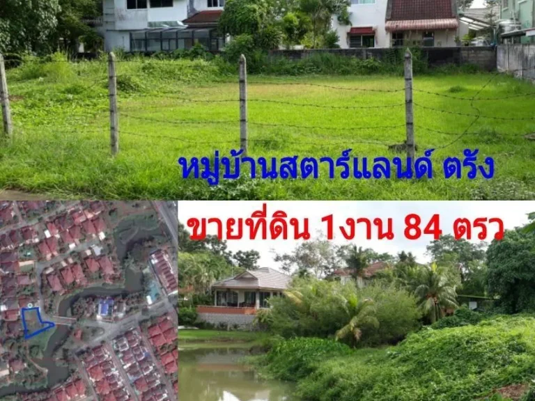 ขายที่ดิน 1งาน 84 ตรว หมู่บ้านสตาร์แลนด์ตรัง ผ่อนได้สูงสุด 10 เดือน