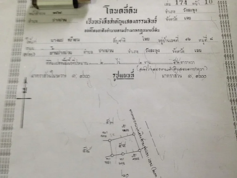 ที่ดินติดถนนใหญ่มลิวรรณ ใกล้โลตัสเมืองเลย