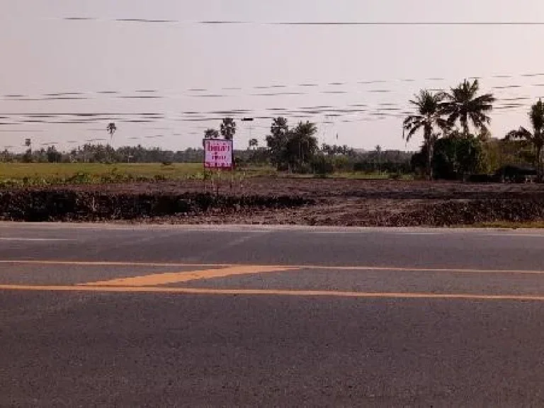 ให้เช่าที่ดินติดถนน 4 เลน สายสุพรรณบุรี-อ่างทอง-โพธิ์พระยา ก่อนถึงแยกไฟแดง