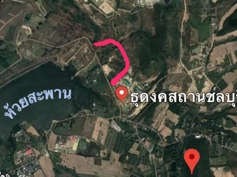 TS136 ขายที่ดิน 126 ไร่ ผังเมืองสีชมพู ติดธุดงคสถานชลบุรี ตำบล บ่อวิน อำเภอ ศรีราชา ชลบุรี ราคาถูก