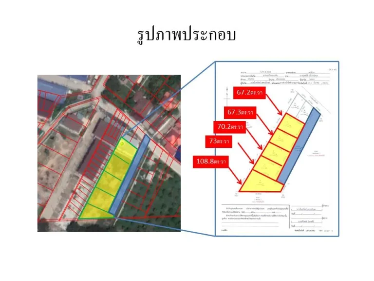 ขายที่ดินเปล่าสำหรับการสร้างบ้านแบ่งแปลงแล้วอำเภอเนินพระจังหวัดระยอง