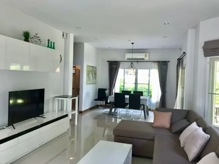 House for rent in a new Sansaran Housing Project Baanwan Hang Dong Road Close to the airport many international school such as Lanna International