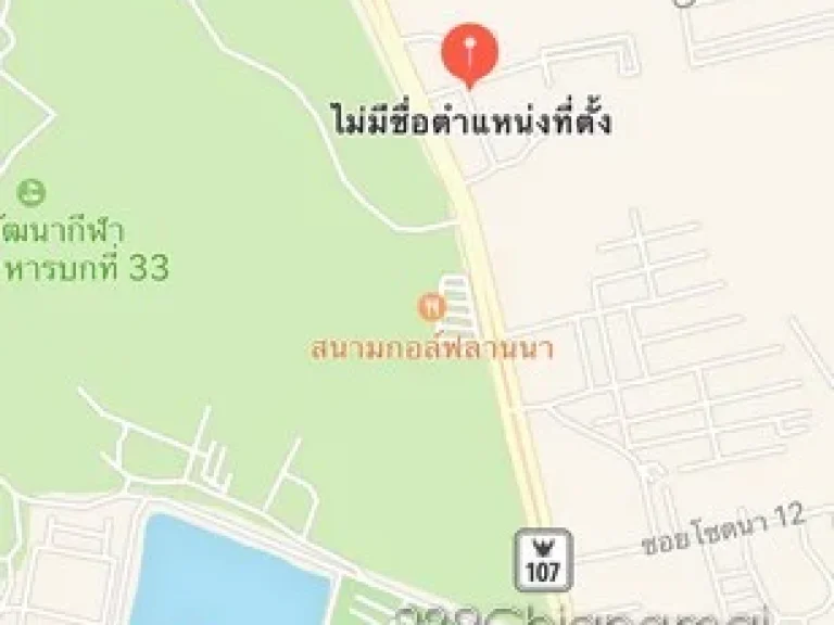 ขายที่ดินทำเลทองหน้าสนามกลอฟลานนา ห่างถนนหลัก เชียงใหม่-แม่ริม