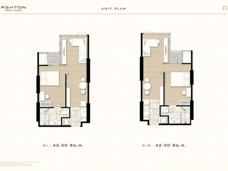 ขายดาวน์คอนโด ASHTON Asoke - Rama 9 ชั้น 27 ขนาด 425 ตรม1 ห้องนอน 1 ห้องน้ำ ตึก Omega