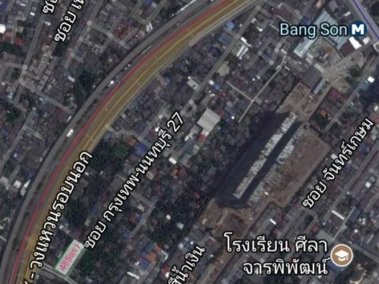 ขายที่ดิน แนวรถไฟฟ้า บางซื่อ สายสีแดง ต่อ สายสีม่วง แปลงใหม่ 1-0-85 ไร่  ขายที่ดิน 485 ตารางวา ขายถูก ตรวละ 75 หมื่น อยู่ซอยกทม-นนท์ 27 เข้าซอยไป 700มอยู่ขวามือ หน้