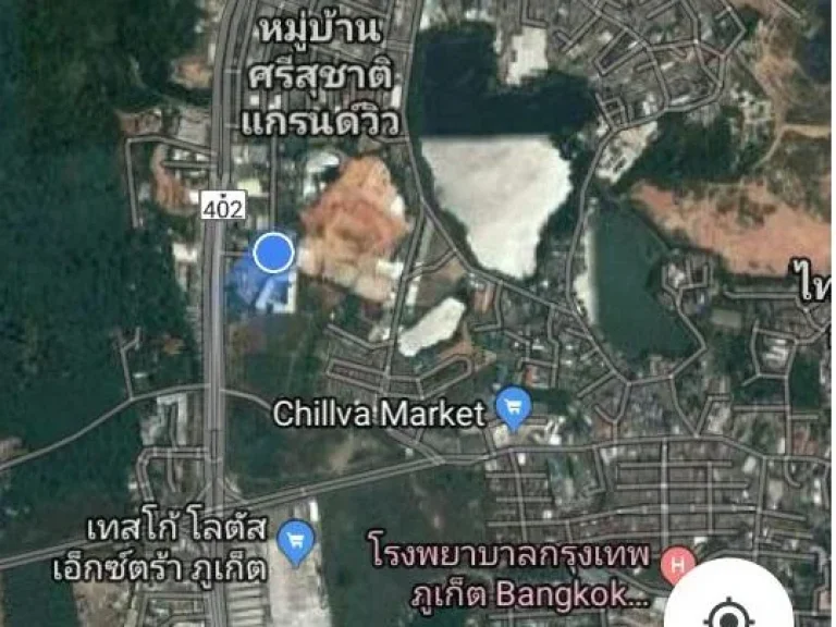 ขายที่ดินอำเภอเมือง ภูเก็ต 374 ตารางวา ติดถนน 3 ด้าน ขายเหมา 25 ล้าน