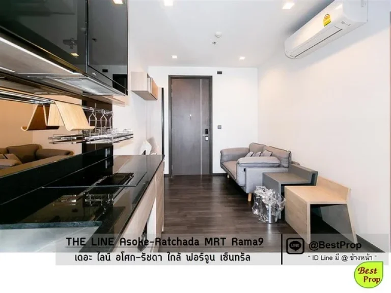 Top floor unit Best view at THE LINE Asoke-Ratchada MRT Rama 9 for RENT