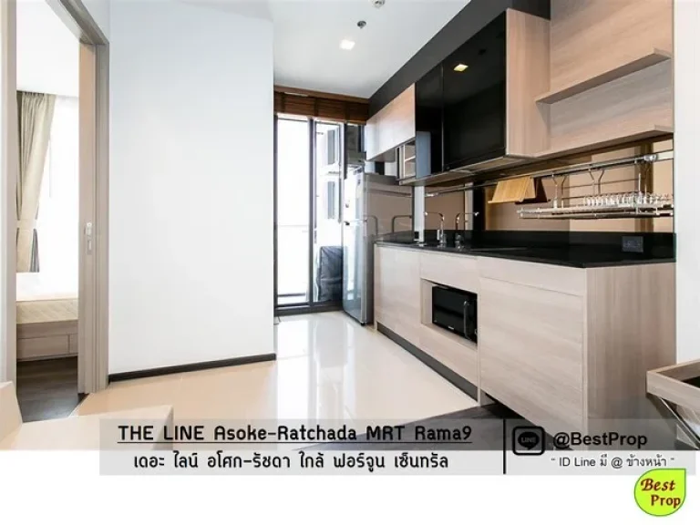 Top floor unit Best view at THE LINE Asoke-Ratchada MRT Rama 9 for RENT