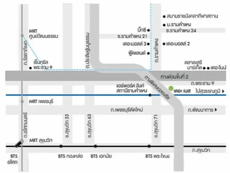 ให้เช่า คอนโด เดอะ เบส การ์เดน-พระราม 9 THE BASE Garden-Rama 9 ขนาด 26 ตรม ชั้น 20 ARL รามคำแหง