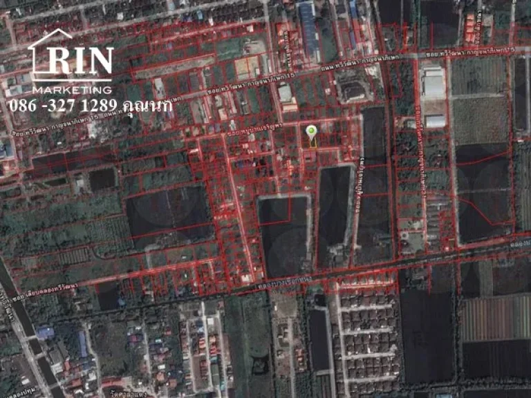 R050 - 05 ขายที่ดิน พุทธมณฑลสาย 3 ทวีวัฒนา กรุงเทพ จำนวน 100 ตารางวา ใกล้สนามหลวง 2 และตลาดเวิลด์มาร์เก็ต 086-327-1289 คุณนก