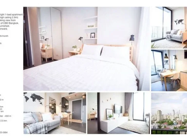 ให้เช่า EDGE Sukhumvit 23 ใกล้ BTS อโศก ห้องแต่งสวยน่าอยู่