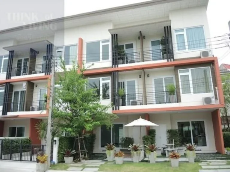 TH 0339 ขายหรือให้เช่าทาวน์โฮม 3 ชั้น โครงการเดอะทรัส ถนนนวลจันทน์ The Trust Townhome เกษตรนวมินทร์  นวลจันทร์ เชื่อม ถ