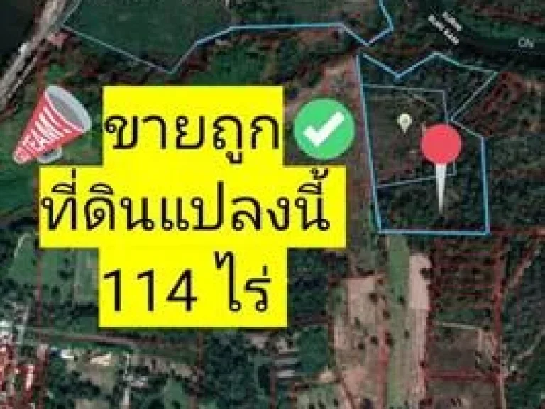 ขายที่ดินสวยมาก ริมแม่น้ำชี 114 ไร่ อสตึก จบุรีรัมย์ ที่โฉนด ครุฑแดง