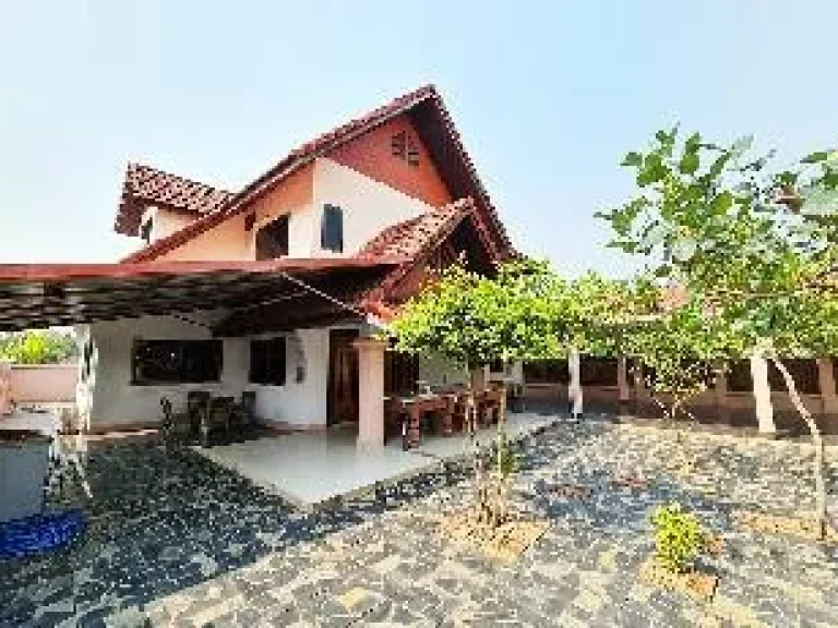 Furnished house for rent 4 bedrooms on the canal road near PTT Station namphrae hangdong