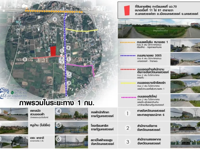 ขายที่ดินในตัวเมืองนครสวรรค์ เนื้อที่ 11ไร่81ตรว เป็นที่ดินราชพัสดุ โอนสิทธิ์ได้ถูกต้องตามกฎหมาย