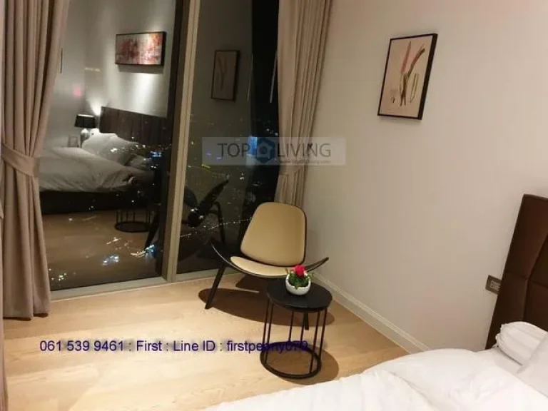 For Rent Magnolia Waterfront 9521 square 2 beds 2 baths have shuttle boat to BTS Taksin