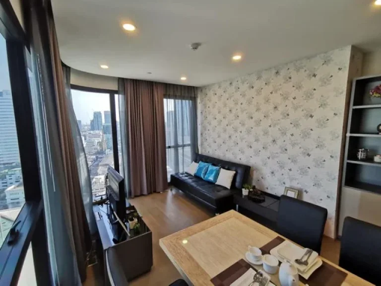 Condo for RENT - Ashton Chula Condo Size 55 sqm 2 bedrooms 1 bath with Lumpini Garden view un