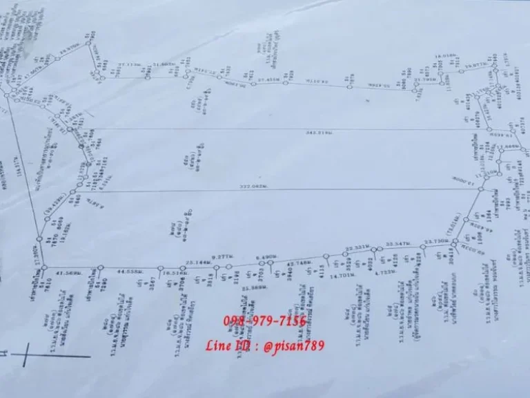 ขายที่ดิน 13 ไร่ 191 ตรว อำเภอเมืองนครนายก ติดคลองคล้อ ผังสีชมพู