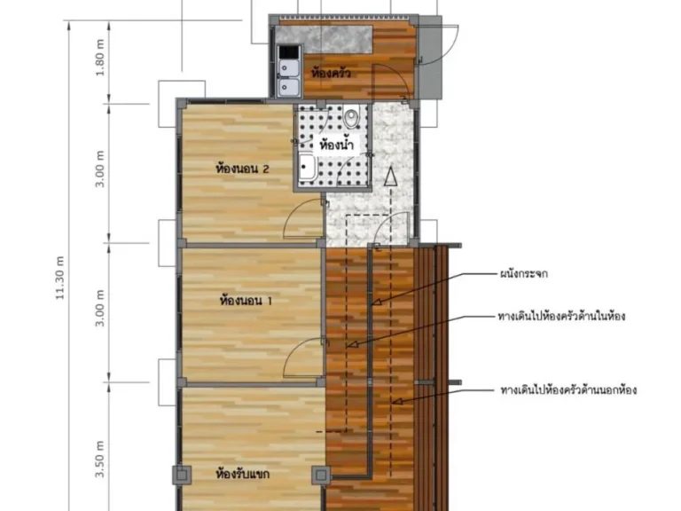 บ้านสร้างใหม่ 3นอน 1น้ำ 1ครัว ในแหล่งชุมชนปลอดภัย