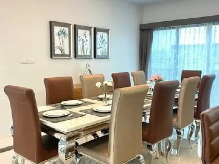 CK3ให้เช่าบ้านเดี่ยว 3 ชั้น ย่านพระราม9 พร้อมสระว่ายน้ำส่วนตัว Fully furnished