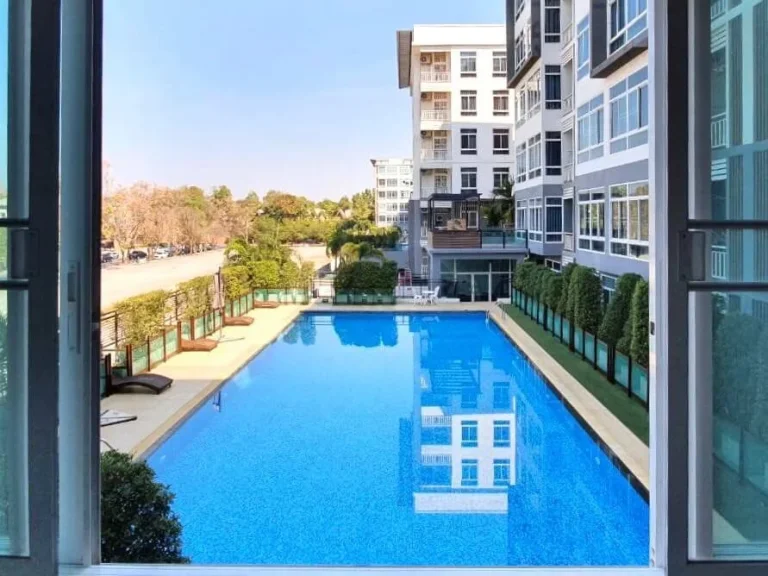 ขาย my hip condo ใกล้เซ็นทรัลเฟส วิวสระว่ายน้ำ pool view หนองป่าครั้ง