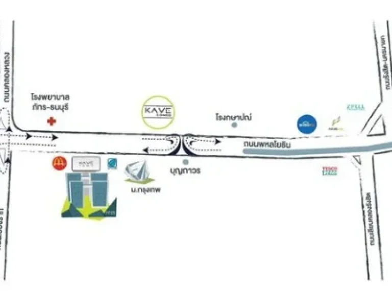 ขายดาวน์ คอนโด เคฟ ทาวน์ สเปซ รังสิตมกรุงเทพ คอนโดมิเนียม ถนนพหลโยธิน