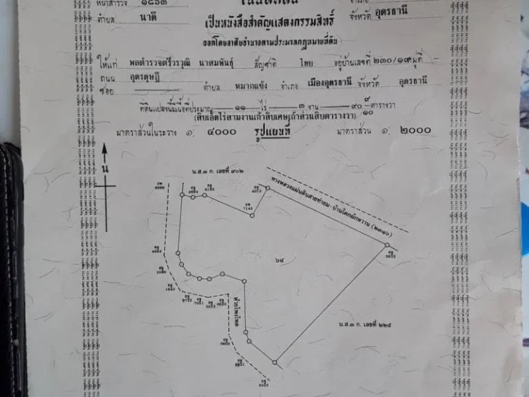 ที่ดินสวนป่า ติดถนนทลแผ่นดิน อหนองแสง แหล่งท่องเที่ยวอุดรธานี