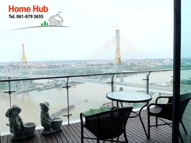 ขายคอนโด เดอะ พาโน The Pano พระราม 3 วิวแม่น้ำเจ้าพระยา 2 ห้องนอน 2 ห้องน้ำ 131 ตรม