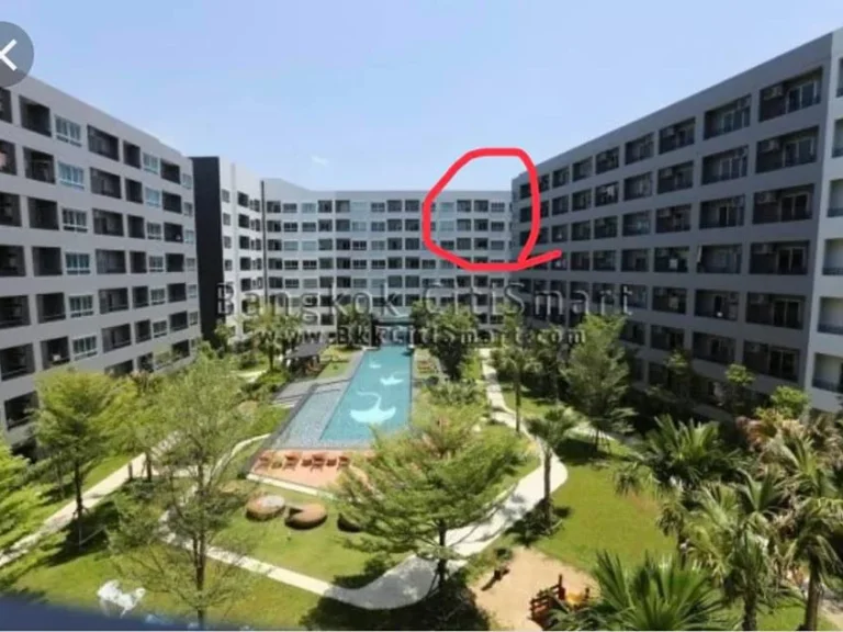 Condo For SaleRent Elio Del Ray เอลลิโอ เดลเรย์Building H 8th floor size 34 sqm pool view