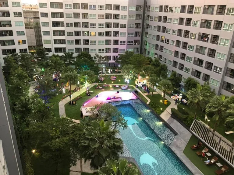 Condo For SaleRent Elio Del Ray เอลลิโอ เดลเรย์Building H 8th floor size 34 sqm pool view