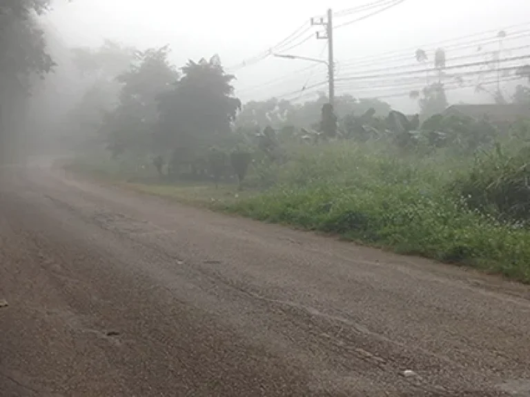 Land for sale on the main road mountain view behind the stream ขายที่ดินติดถนนหลวงวิวภูเขาหลังหลังติดน้ำ