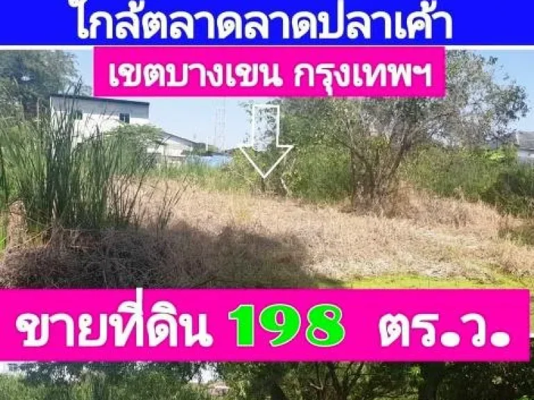 ขายที่ดิน 198 ตารางวา ถนนพหลโยธินซอย 48 แยก 43 ใกล้รถไฟฟ้าสายสีชมพู สามารถออกถนนรามอินทราซอย 5192123 ได้