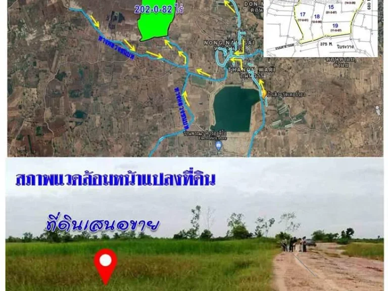 gtgtขายที่ดิน ตบ้านวัง อโนนไทย 202-0-82 ไร่