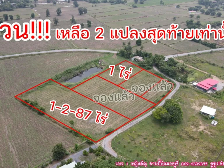 ที่ดินแบ่งจัดสรร ไร่ละ 55 แสน หมู่บ้านป่าคา ตห้วยบง อเฉลิมพระเกียรติ จสระบุรี