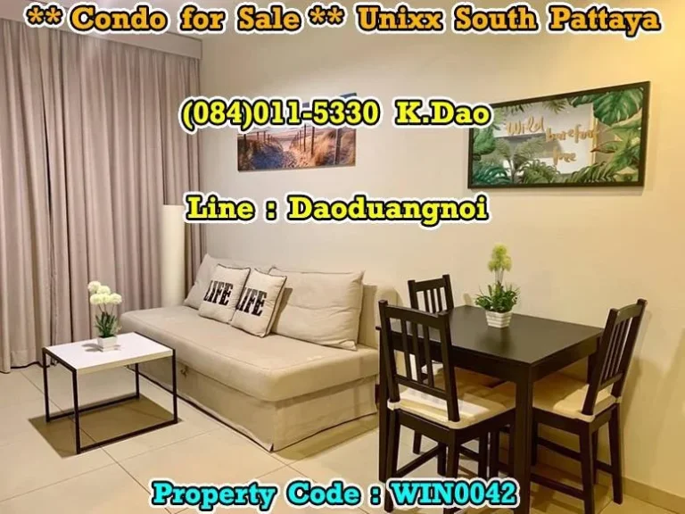 Unixx South Pattaya Condo for Sale 1-Bedroom Type