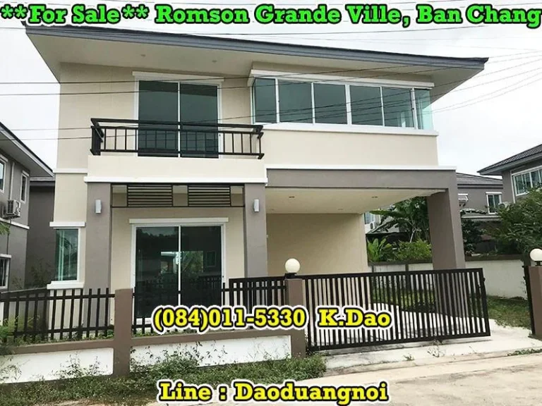 Romson Grande Ville Ban Chang Brand New House For Sale