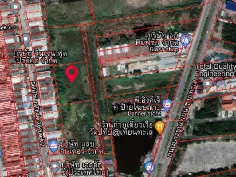 ขาย ที่ดินเปล่า ซอยเทียนทะเล 26 แยก 2