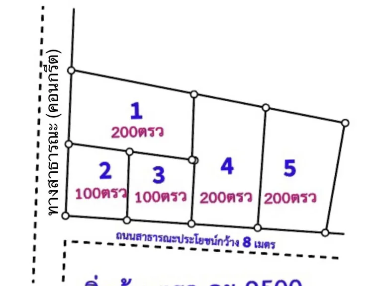 ที่ดินแบ่งขาย บ้านฉาง ทำเลดีมาก ไม่ต้องถม