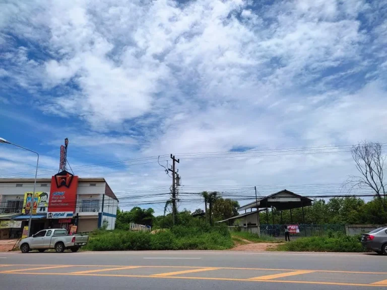 ขายที่ดินติดถนนใหญ่ตรงข้ามปั้ม ปตทพระยืน