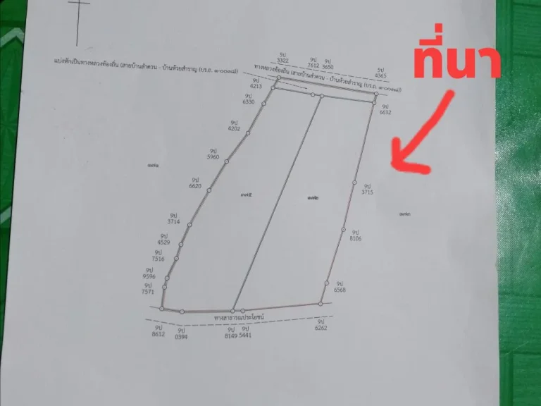 ขายที่นายกแปลง 9ไร่3งาน85ตารางวา ที่นาติดถนนดำทางไปห้วยสำราญ ราคาไร่ละ235000 โฉนดครุฑแดง สนใจติดต่อ065-3429529