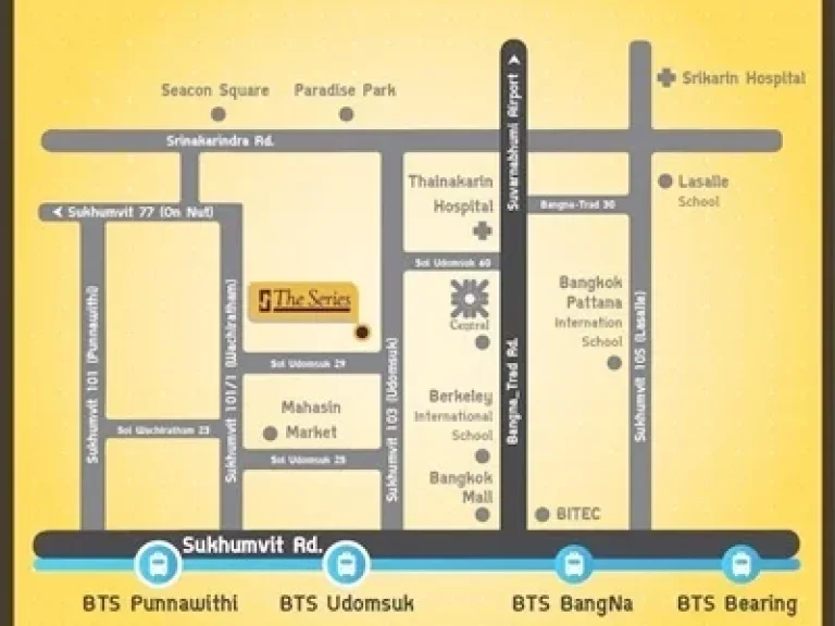 ขาย คอนโด เดอะ ซีรีส์ อุดมสุข ใกล้ BTS อุดมสุข 1 ซอุดมสุข 29 บางจาก พระโขนง กรุงเทพมหานคร 35 ตรม