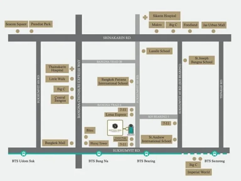 คอนโดใหม่เพิ่งตกแต่งเสร็จ พร้องเช่า 1 เมษษา Nothing Hill Lasalle 105 BTS แบริ่ง