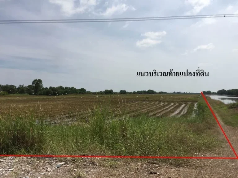 ขายที่ดินเปล่า ติดถนนเลียบคลองระพีพัฒน์ อวังน้อย จอยุธยา เนื้อที่ 164 ไร่