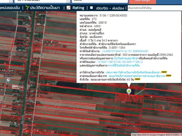 ขายที่ดิน ติดถนนลาดยาง 54 ตรว