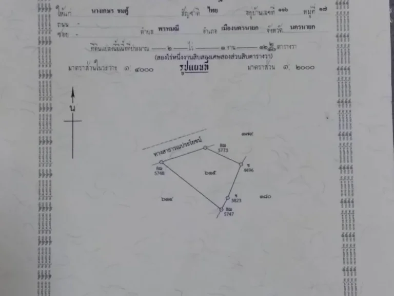 ขายถูกถมแล้วที่ดินเขาพระ 2-1-12ไร่ เหมา 35ล้าน ตพรหมณี อเมือง จนครนายก - ที่ดินติดถนนสาธารณะแปลงสวยถมแล้วล้อมรั้ว